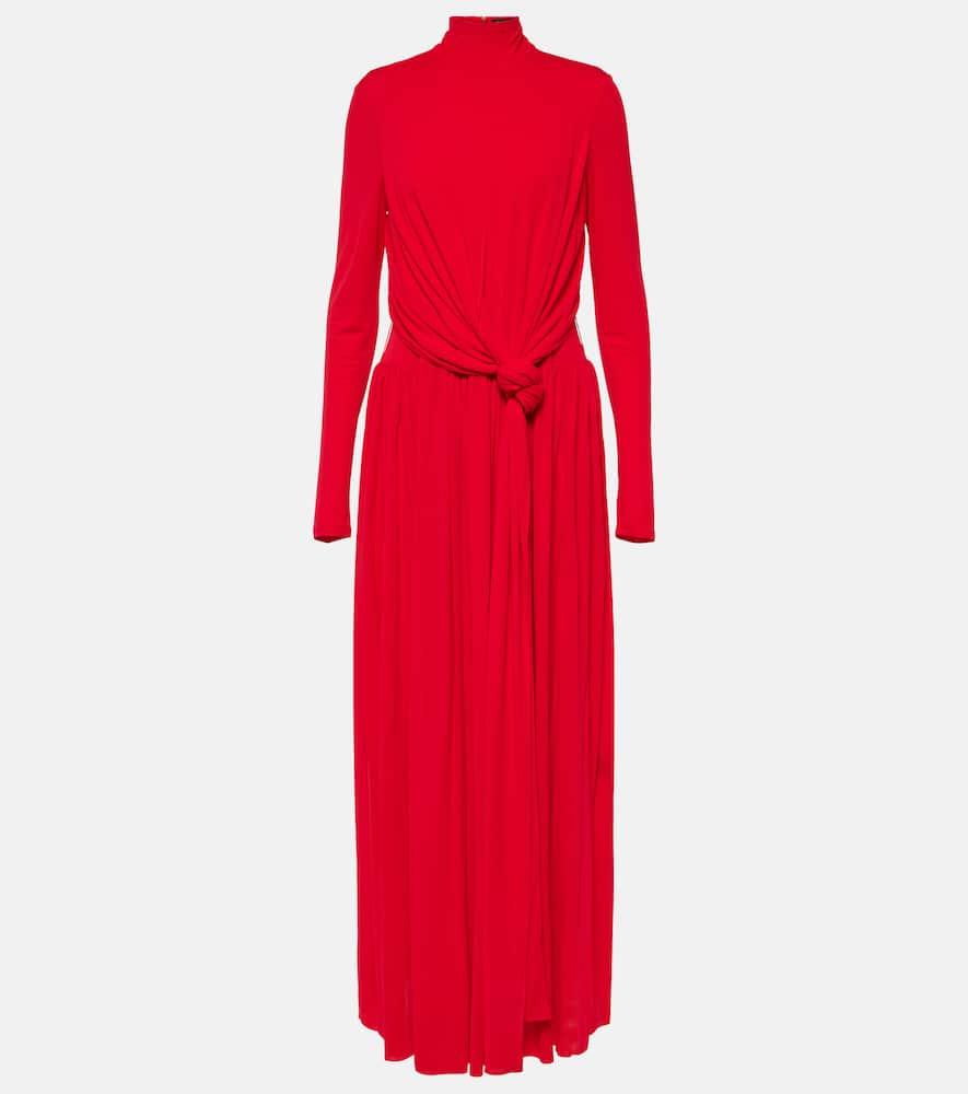 proenza schouler meret draped crêpe jersey maxi dress
