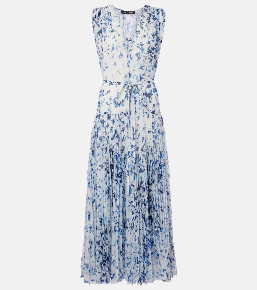 proenza schouler patt printed chiffon maxi dress