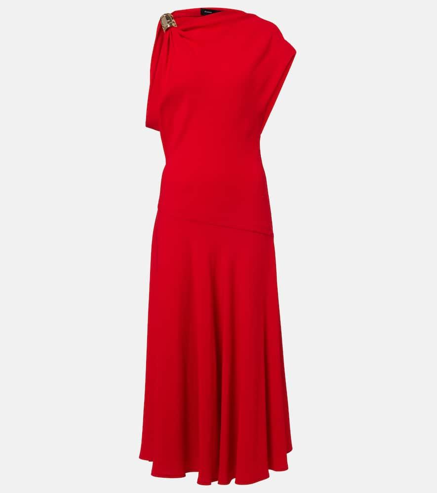 proenza schouler rue asymmetric crêpe maxi dress
