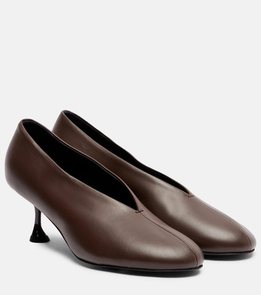 proenza schouler tee leather pumps