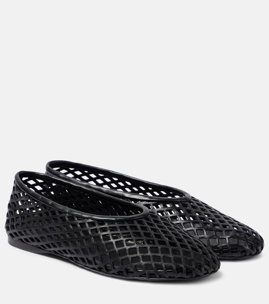 proenza schouler tee perforated leather ballet flats
