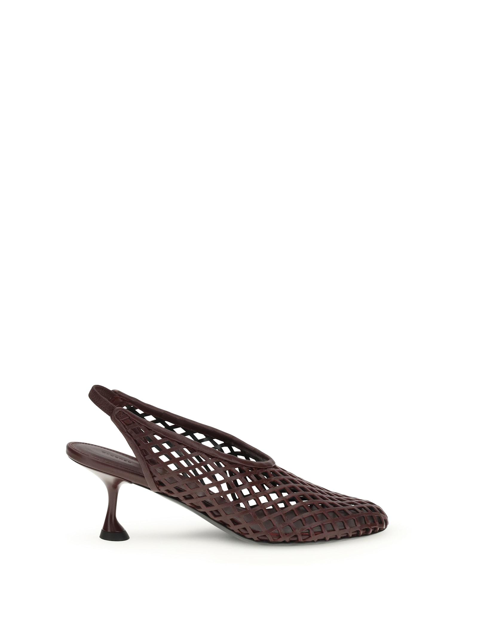 proenza schouler tee perforated slingback pumps