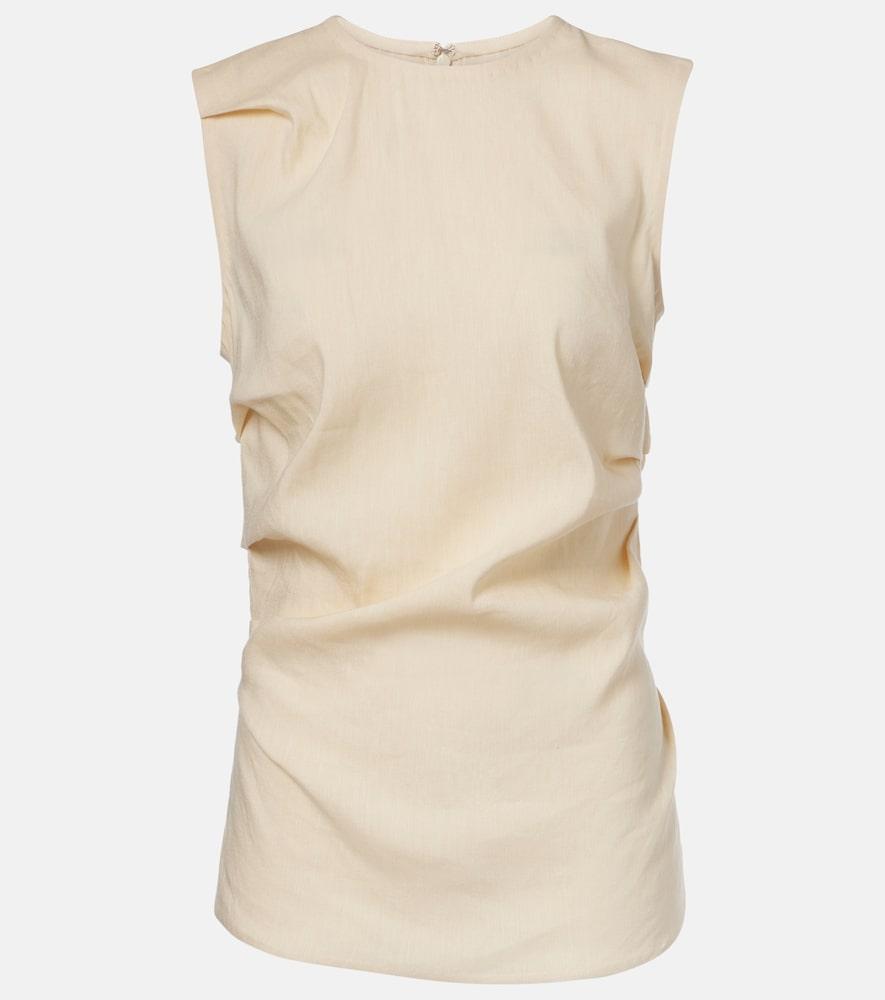 proenza schouler white label anoushka ruched linen
