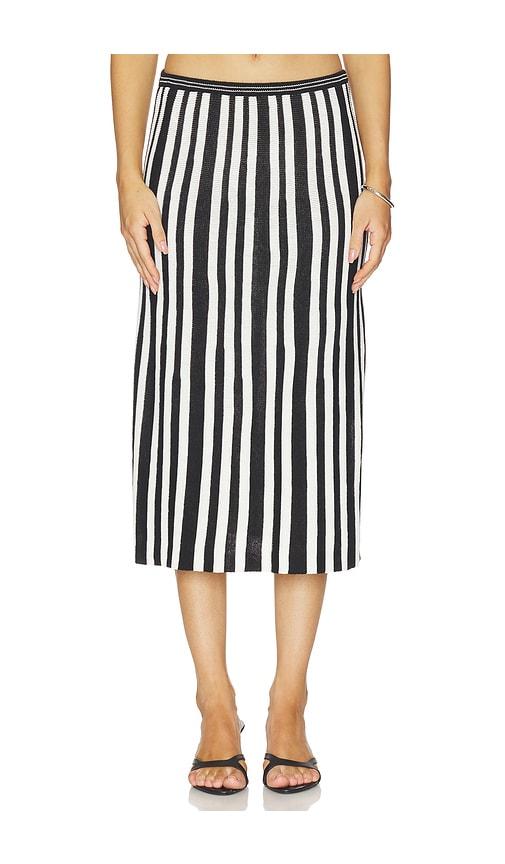 proenza schouler white label isley skirt in black & white.