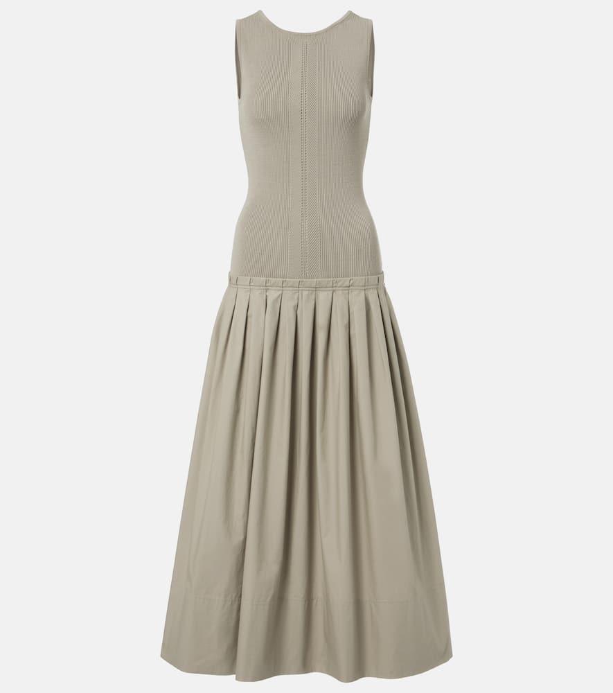 proenza schouler white label malia pleated maxi dress
