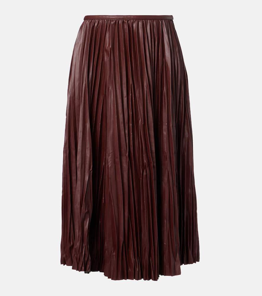 proenza schouler white label rosalyn plissé midi skirt