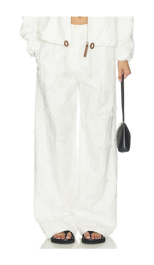 proenza schouler white label shilo pant in white.