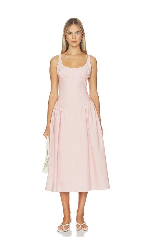 proenza schouler white label solira dress in pink.