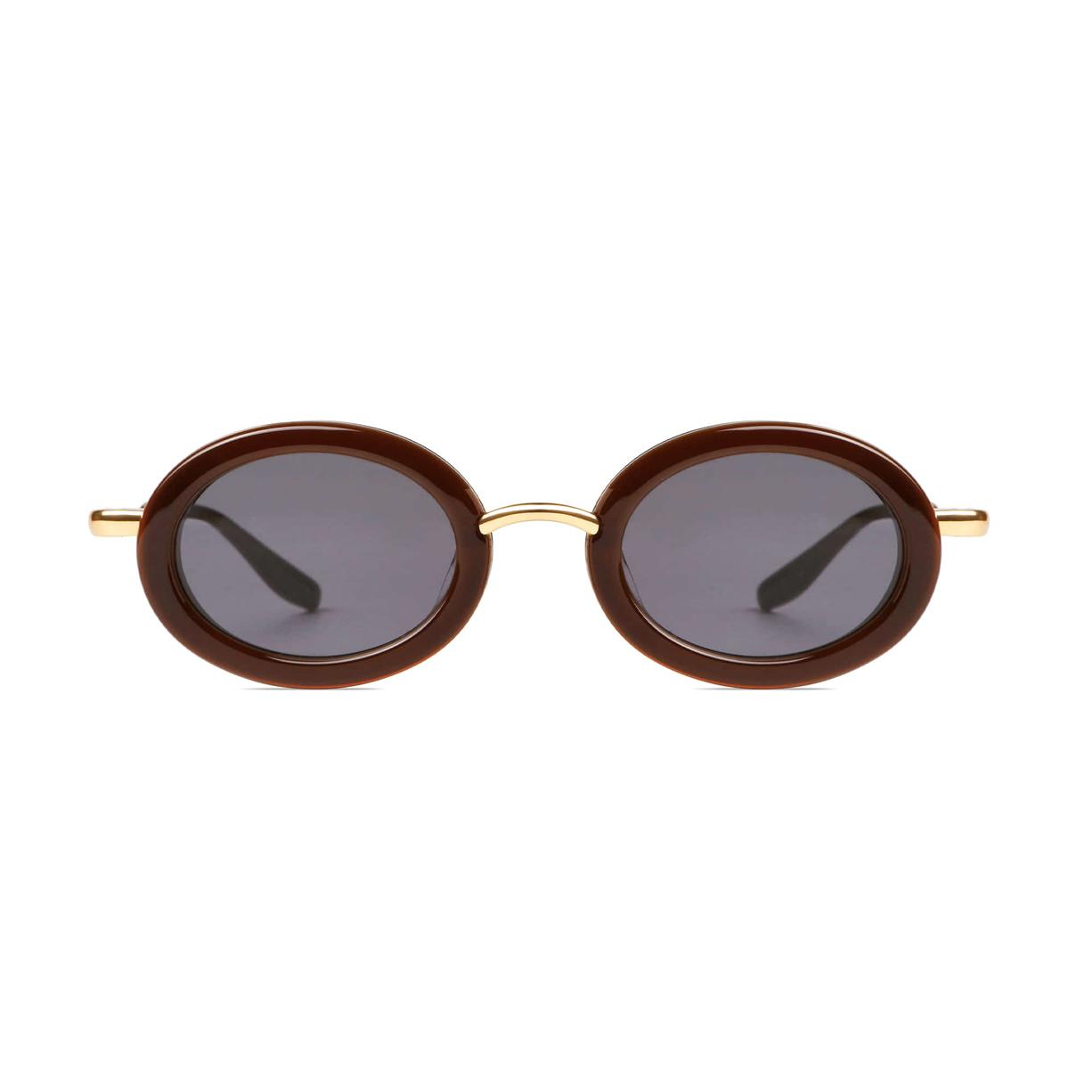projekt produkt p12 hmcc5 c2g brown gold marrone acetate/metal occhiali da sole - women