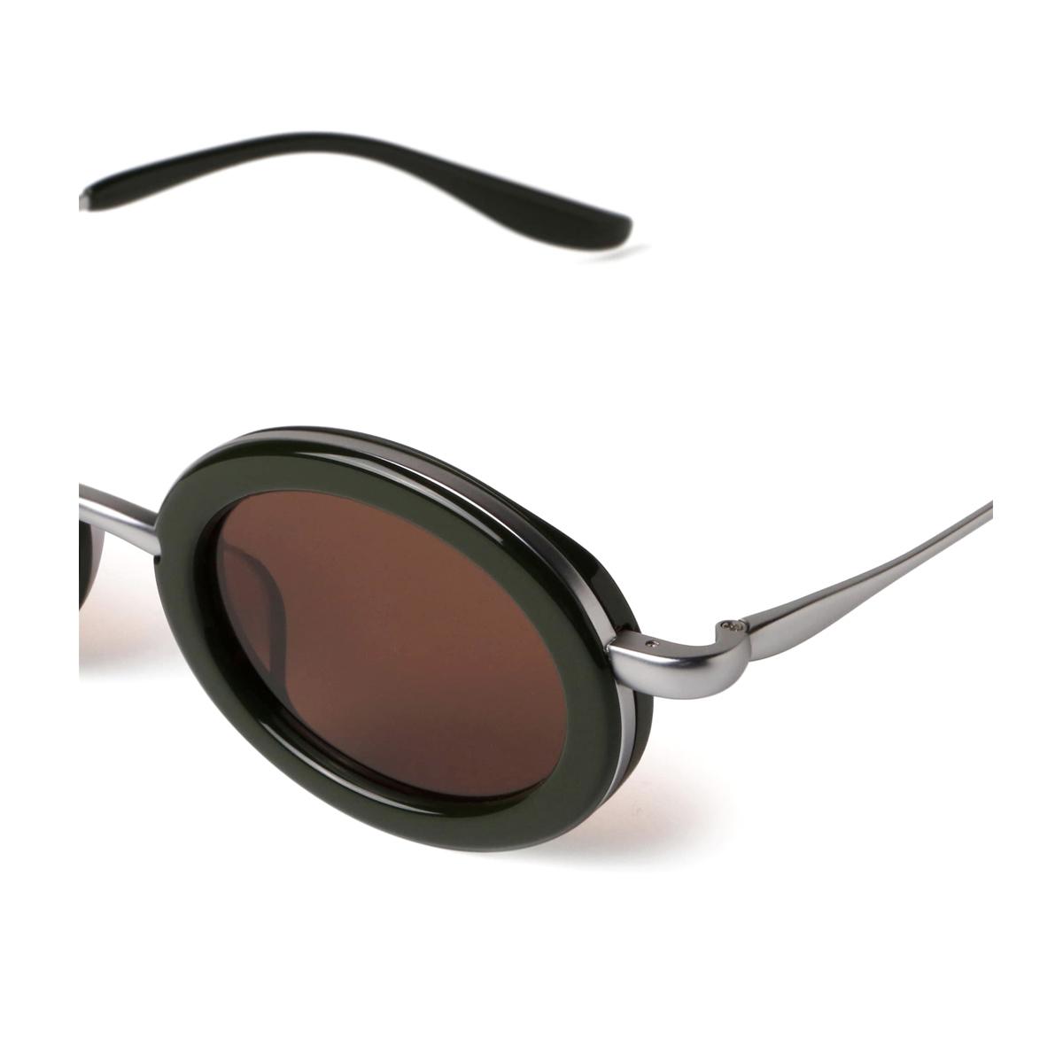 projekt produkt p12 hmcc5 c9mwg dark green matt white gold verde acetate/metal occhiali da sole - women