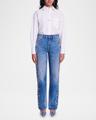 promessa embellished wide-leg jeans