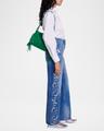 promessa embellished wide-leg jeans