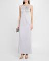 pryce embellished mikado column gown