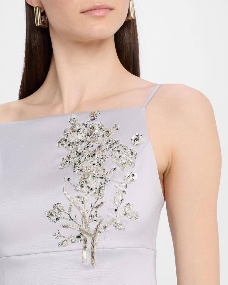 pryce embellished mikado column gown