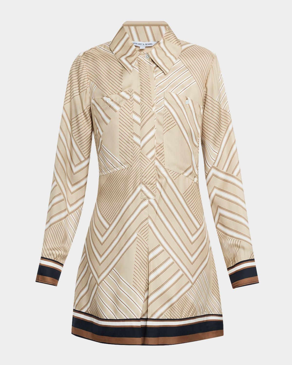 pryce long-sleeve mini shirtdress
