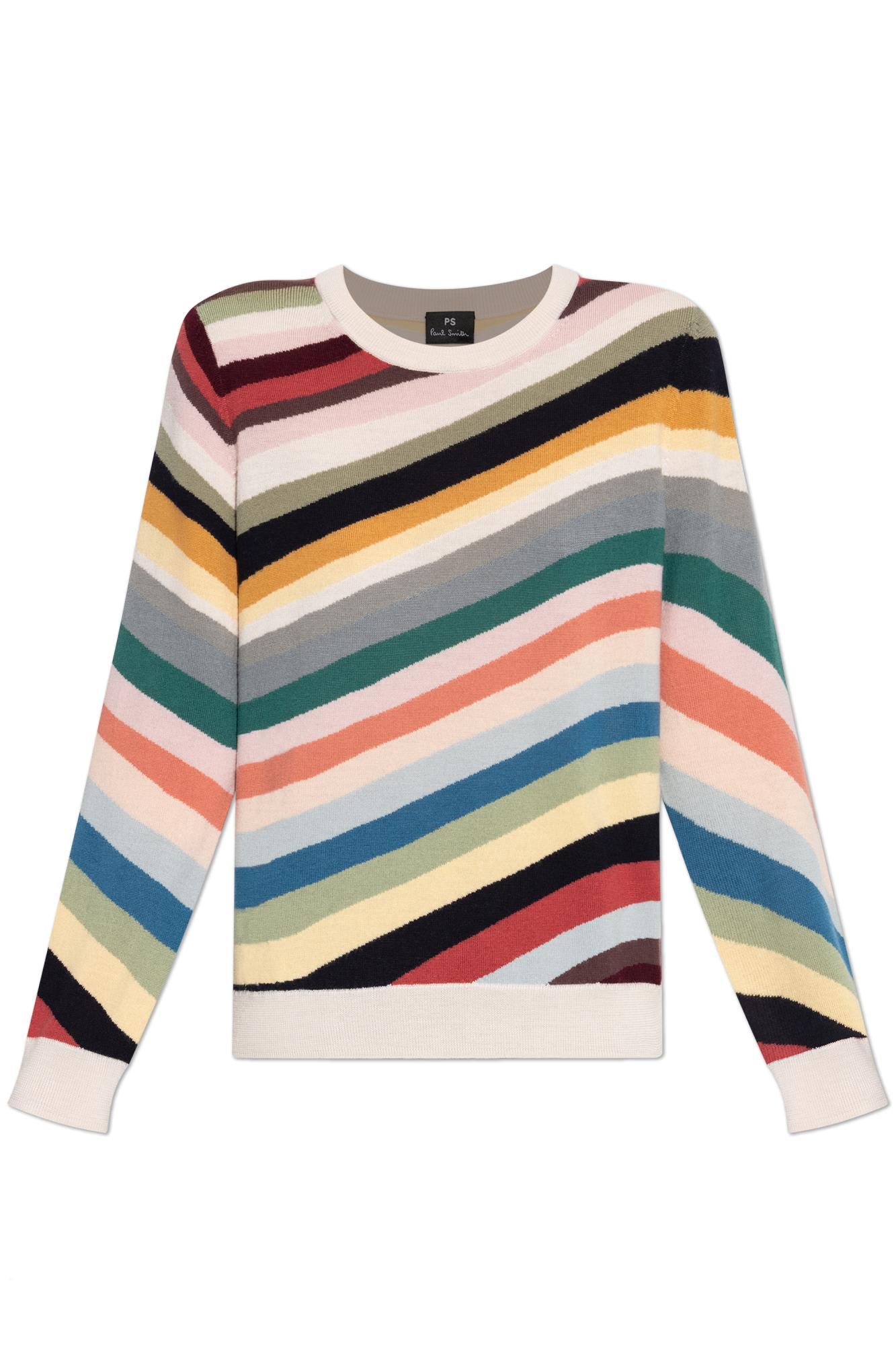 ps by paul smith ps paul smith striped pattern sweater