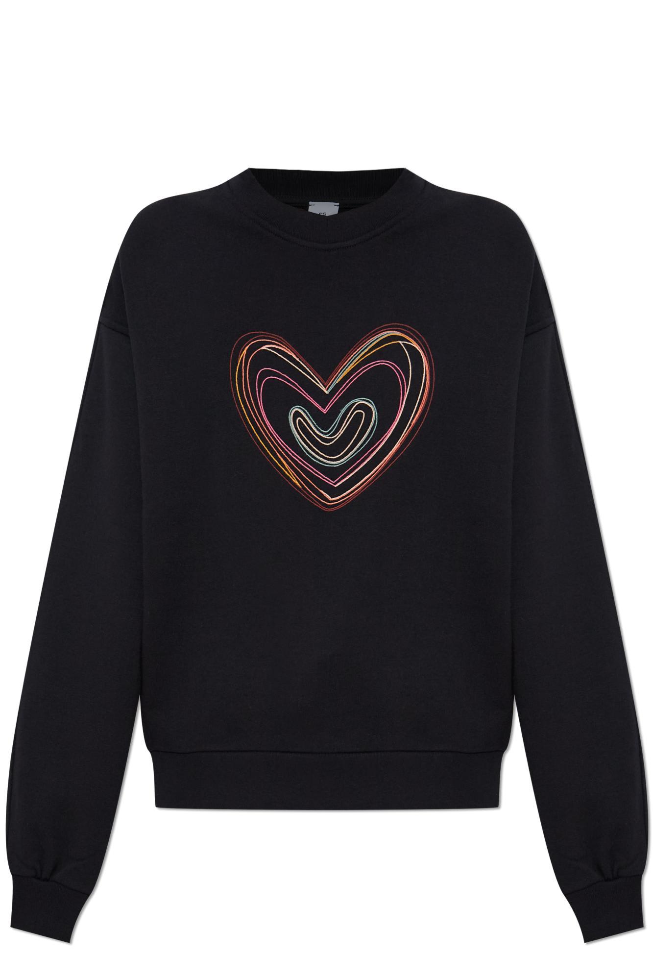 ps by paul smith ps paul smith sweatshirt with a colorful embroidered pattern