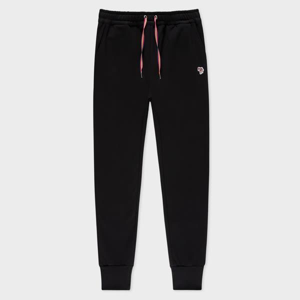 ps paul smith women's black lounge zebra logo cotton sweatpants