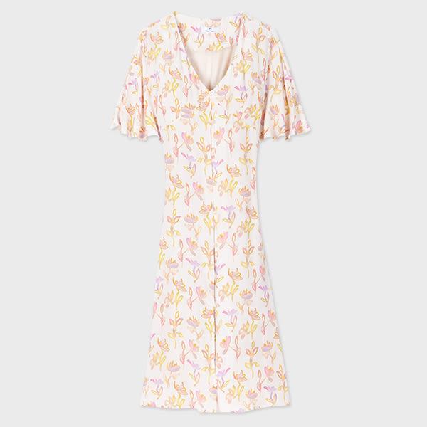 ps paul smith women's ecru 'oleander' dress white
