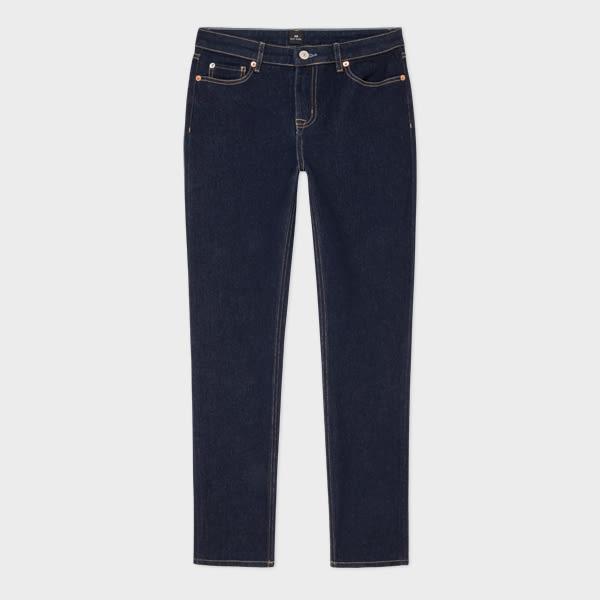 ps paul smith women's indigo rinse slim-fit 'happy' jeans blue