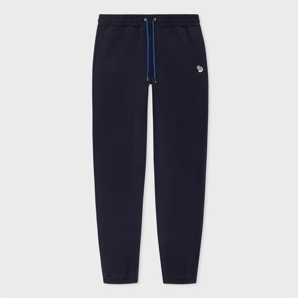 ps paul smith women's navy cotton zebra sweatpants blue