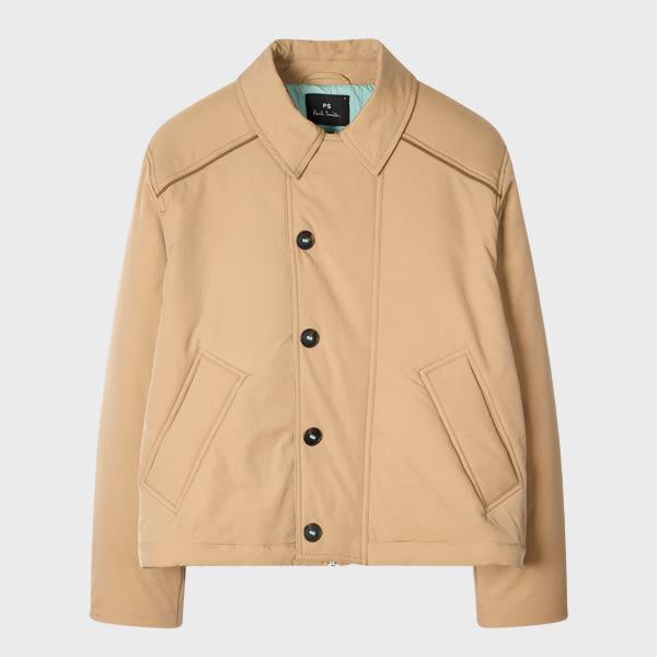 ps paul smith women's tan short jacket brown