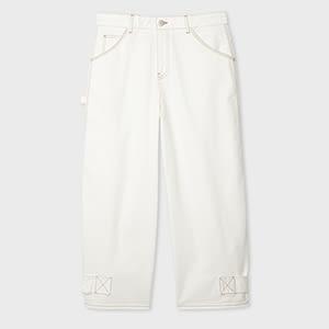 ps paul smith women's white denim jeans