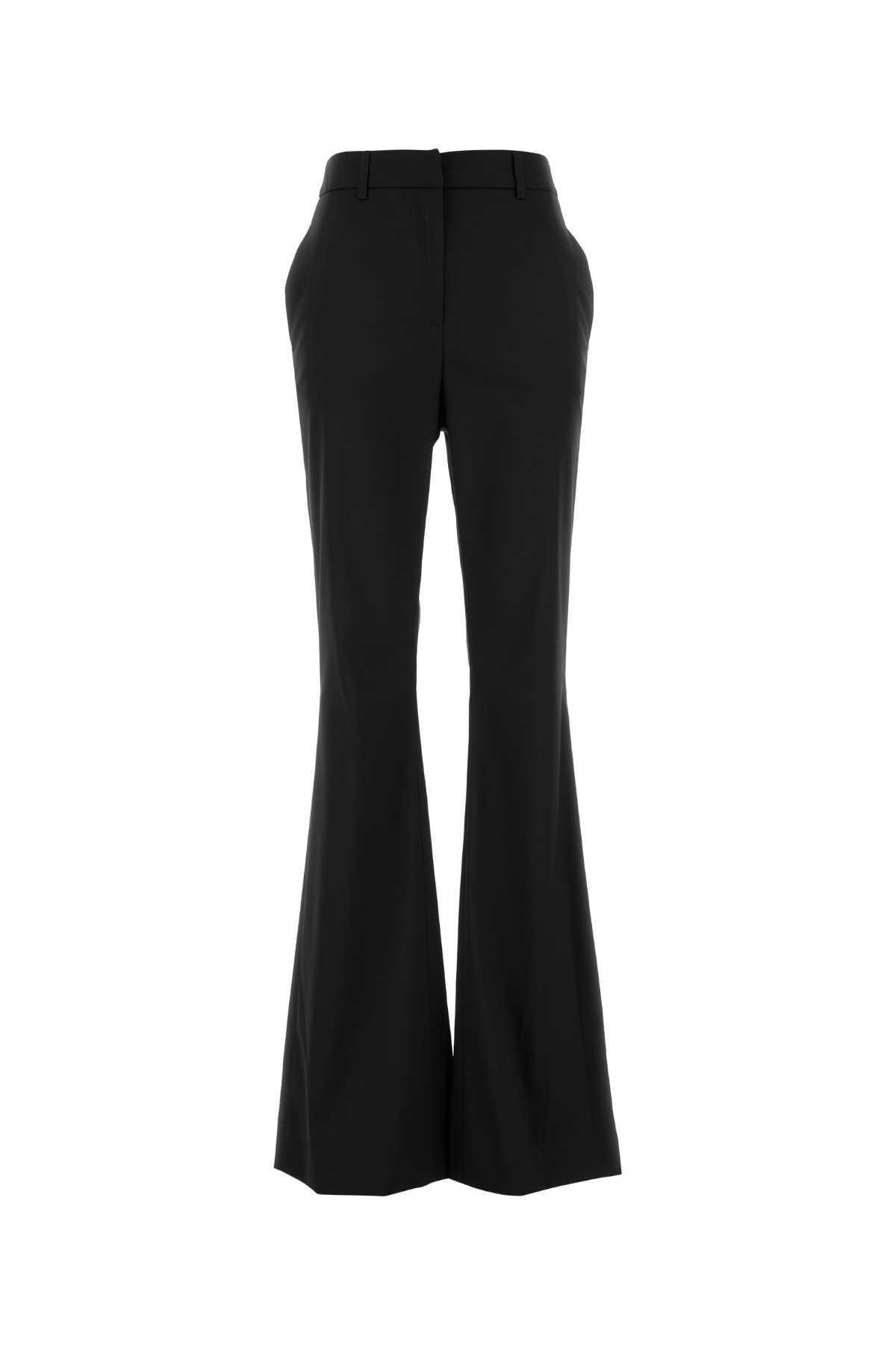 pt torino black stretch polyester blend pant