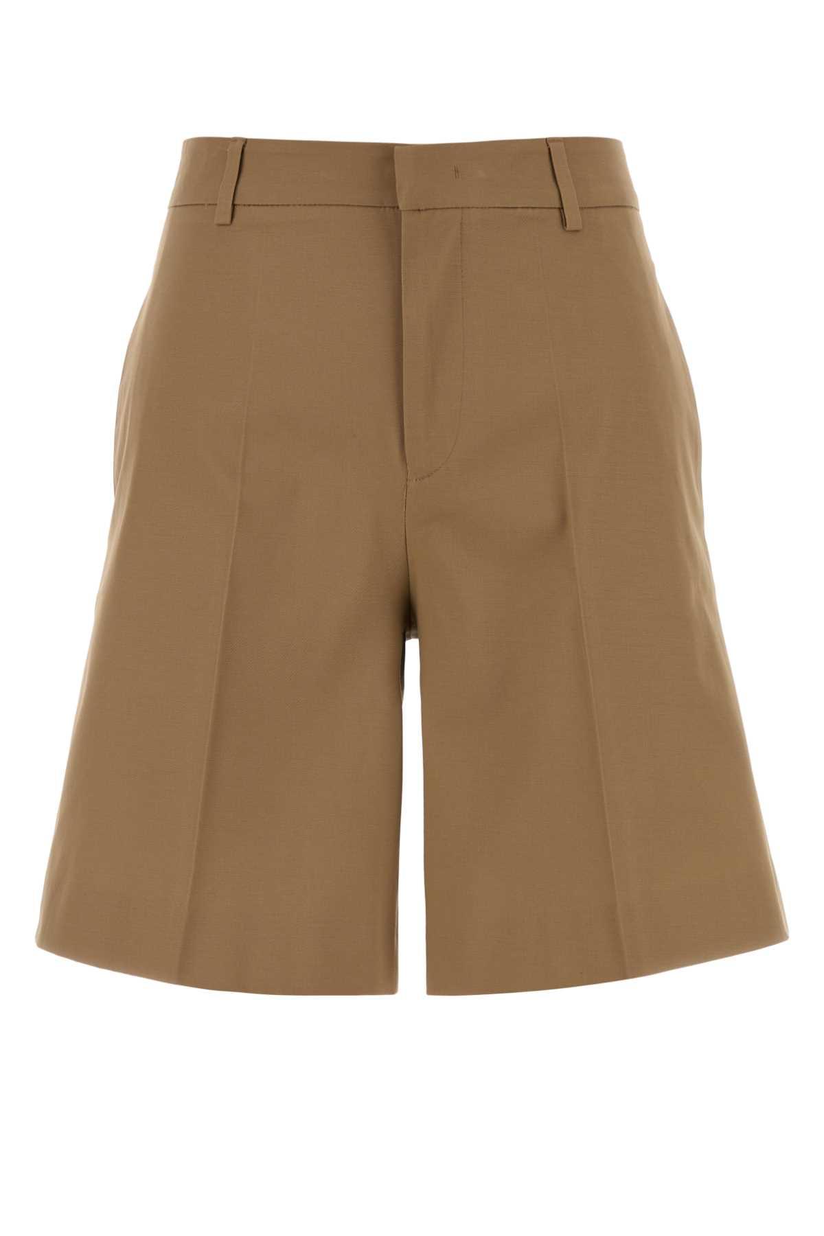 pt torino camel stretch cotton bermuda shorts