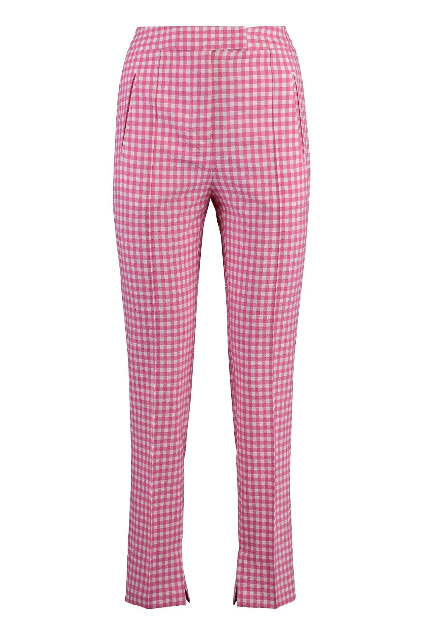 pt torino frida cotton blend trousers