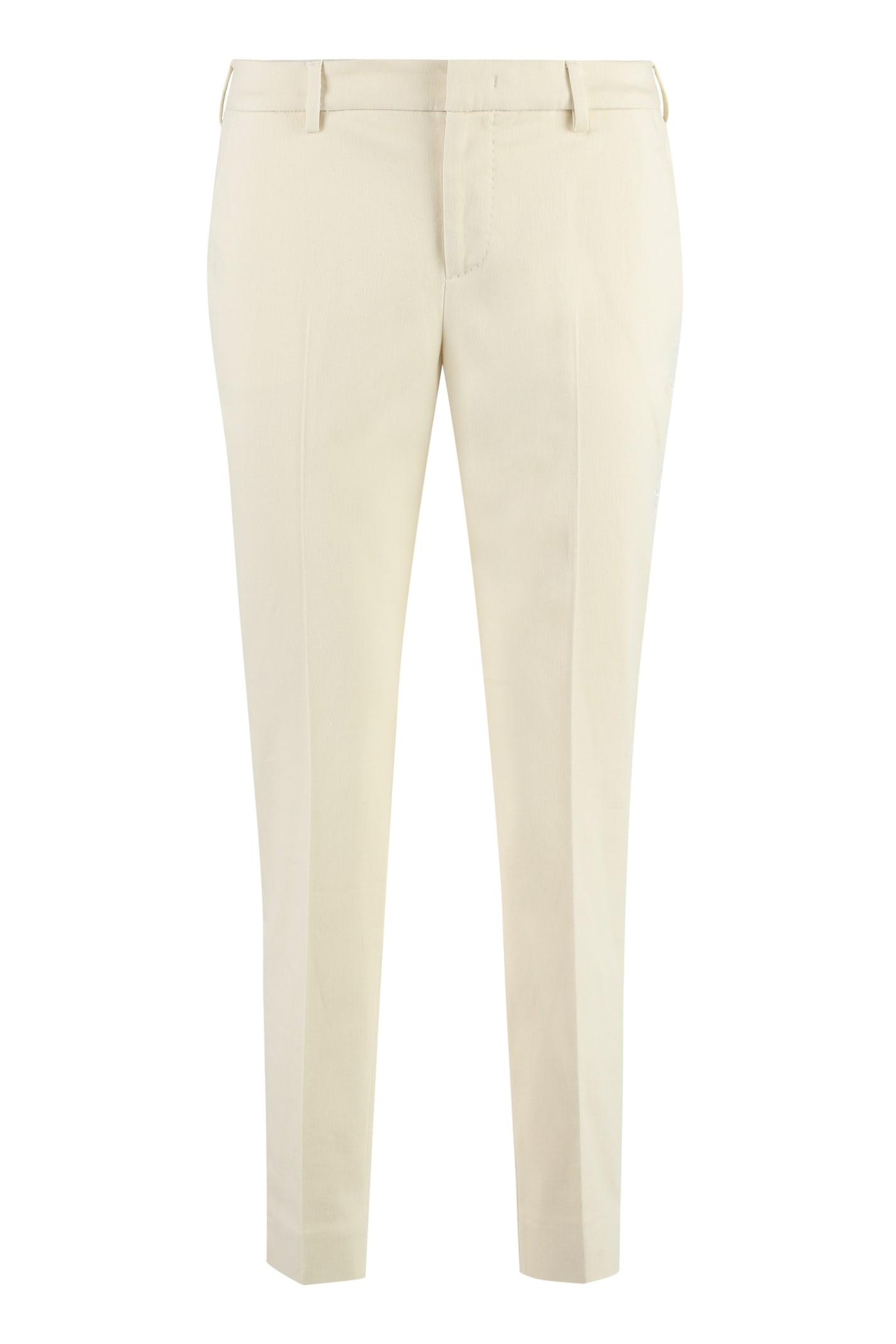 pt torino new york straight-leg trousers