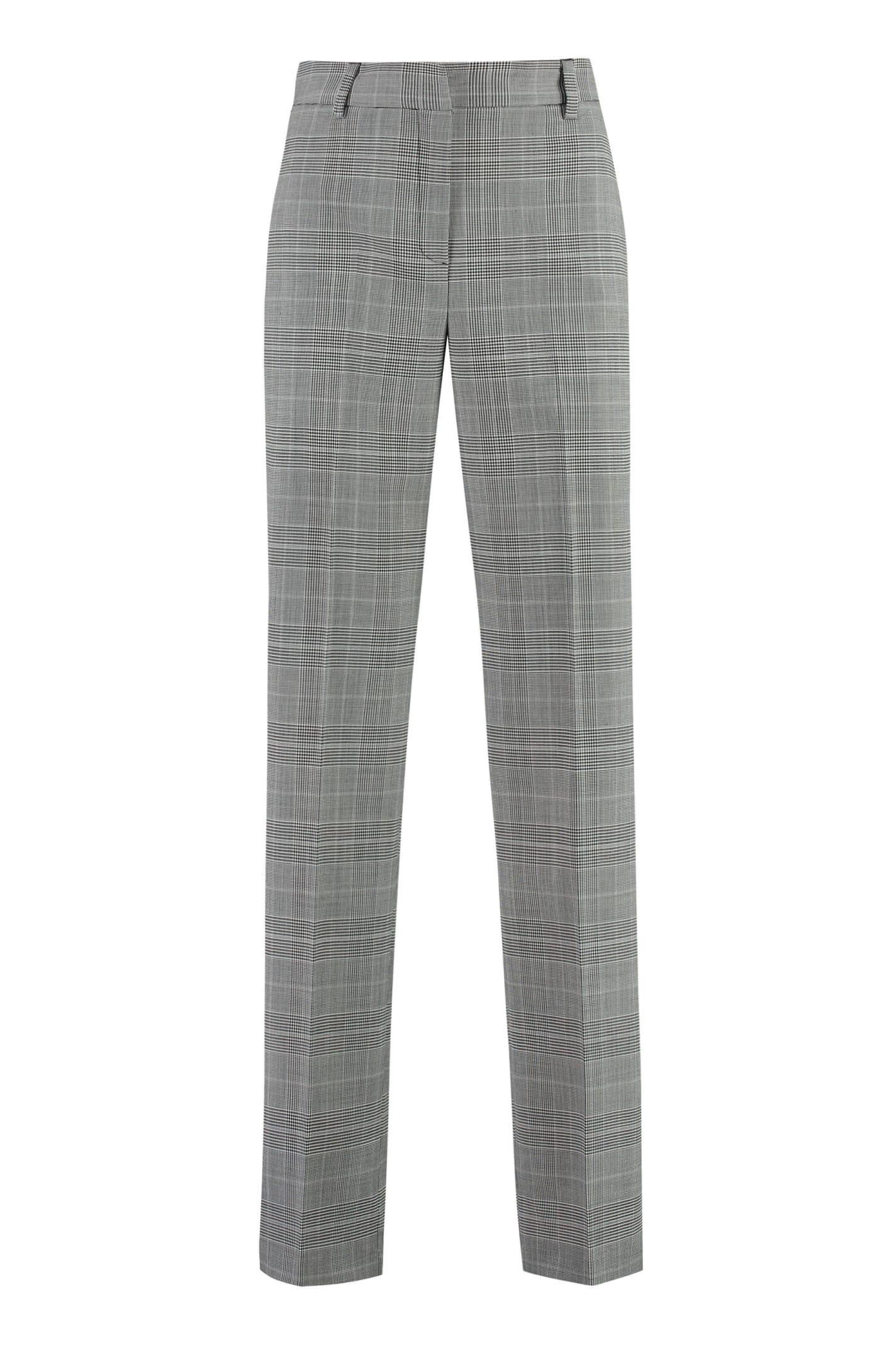 pt torino prince-of-wales checked trousers