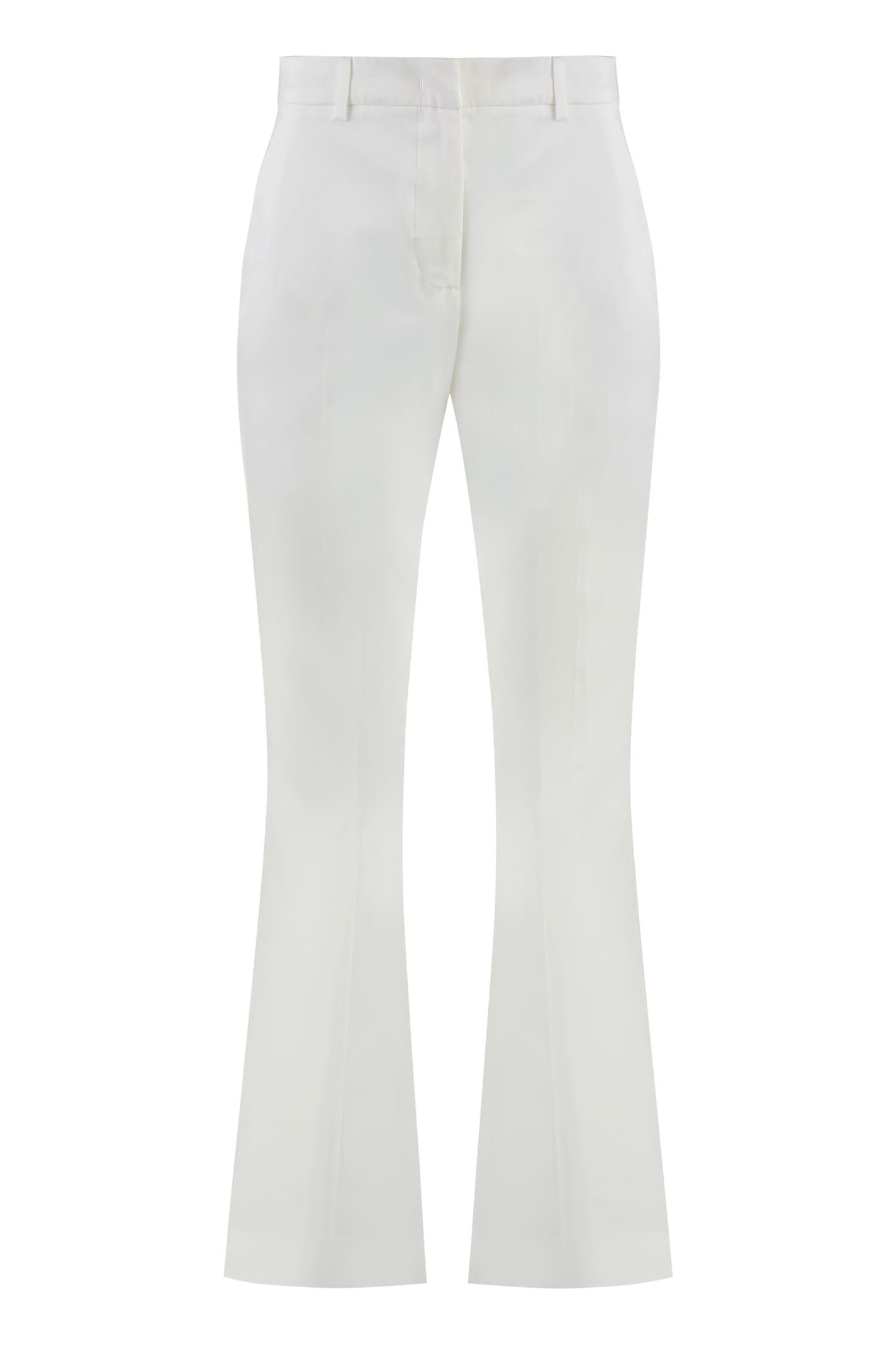 pt torino stretch cotton trousers