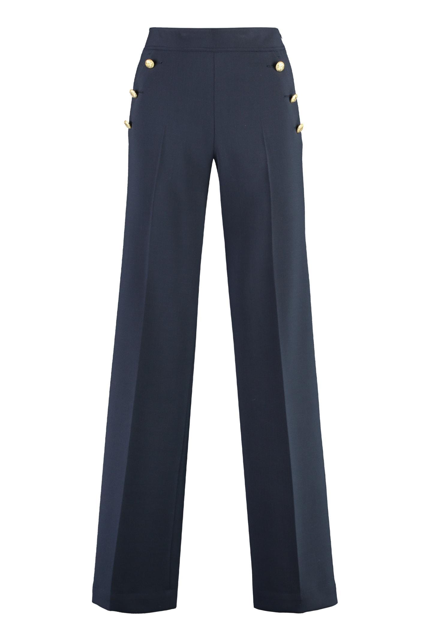 pt torino taylor wide-leg trousers