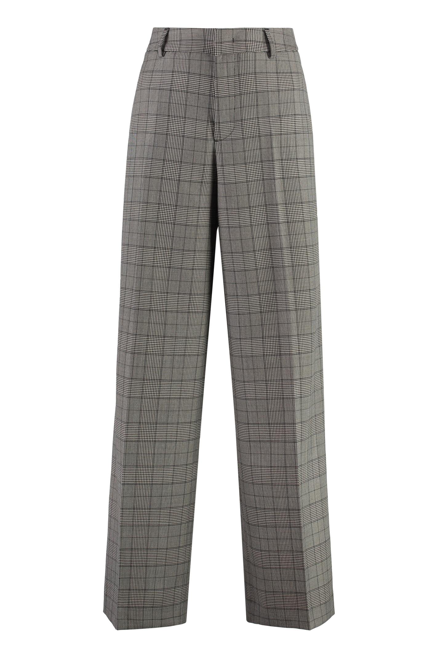 pt torino wool wide-leg trousers