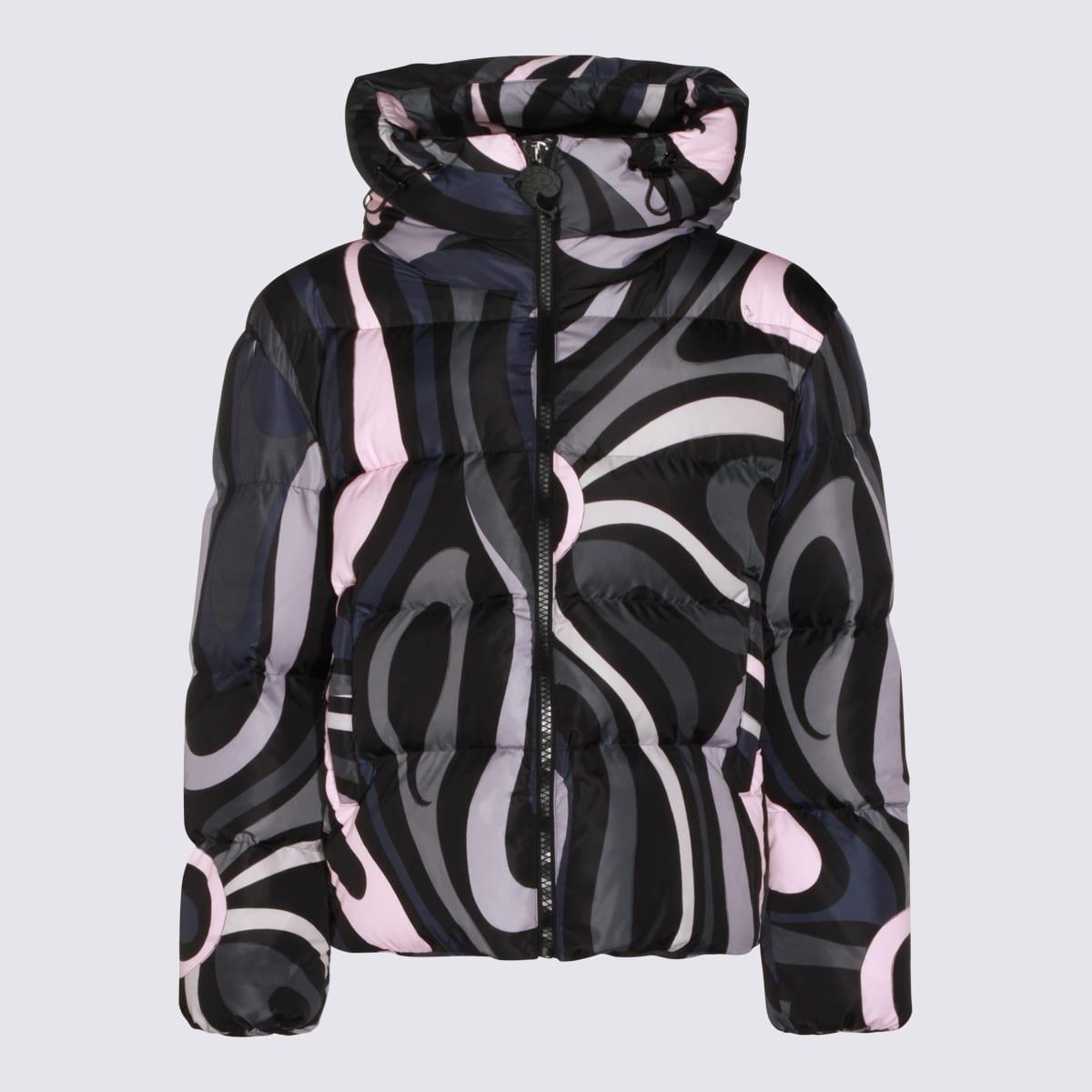 pucci black and pink down jacket