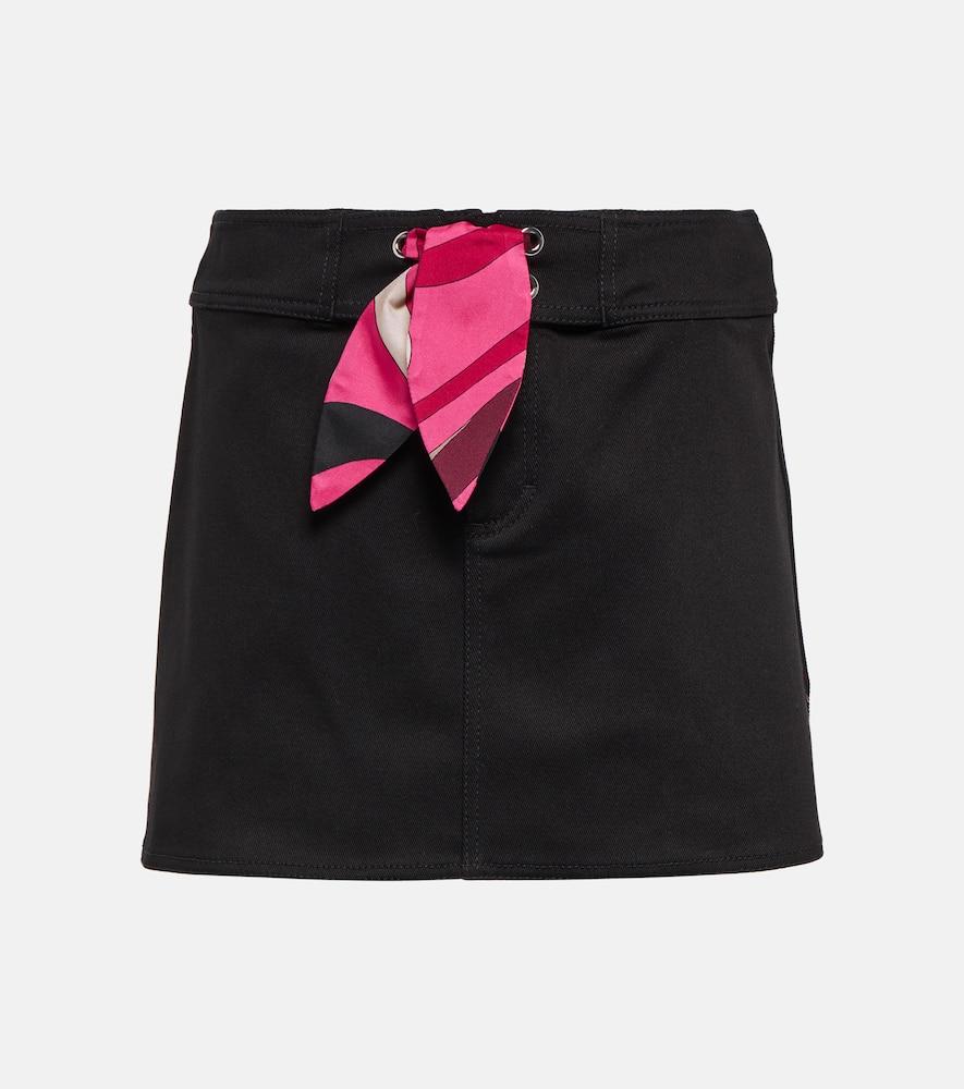 pucci cotton gabardine miniskirt