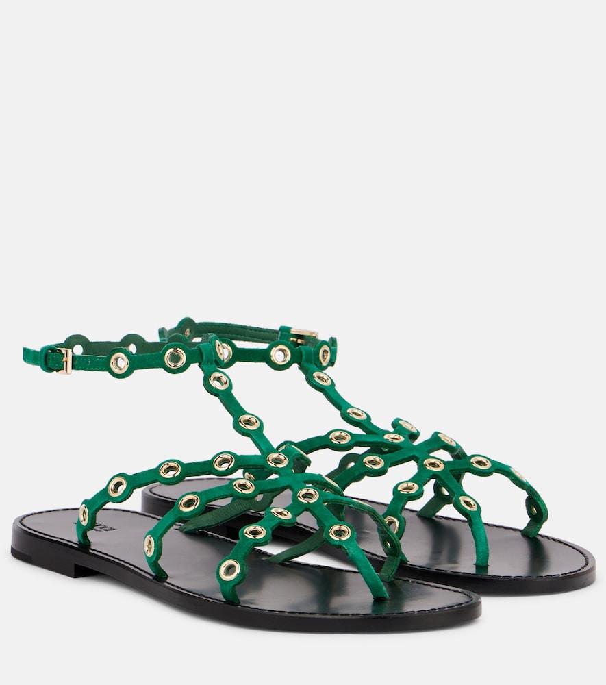 pucci emilio suede sandals