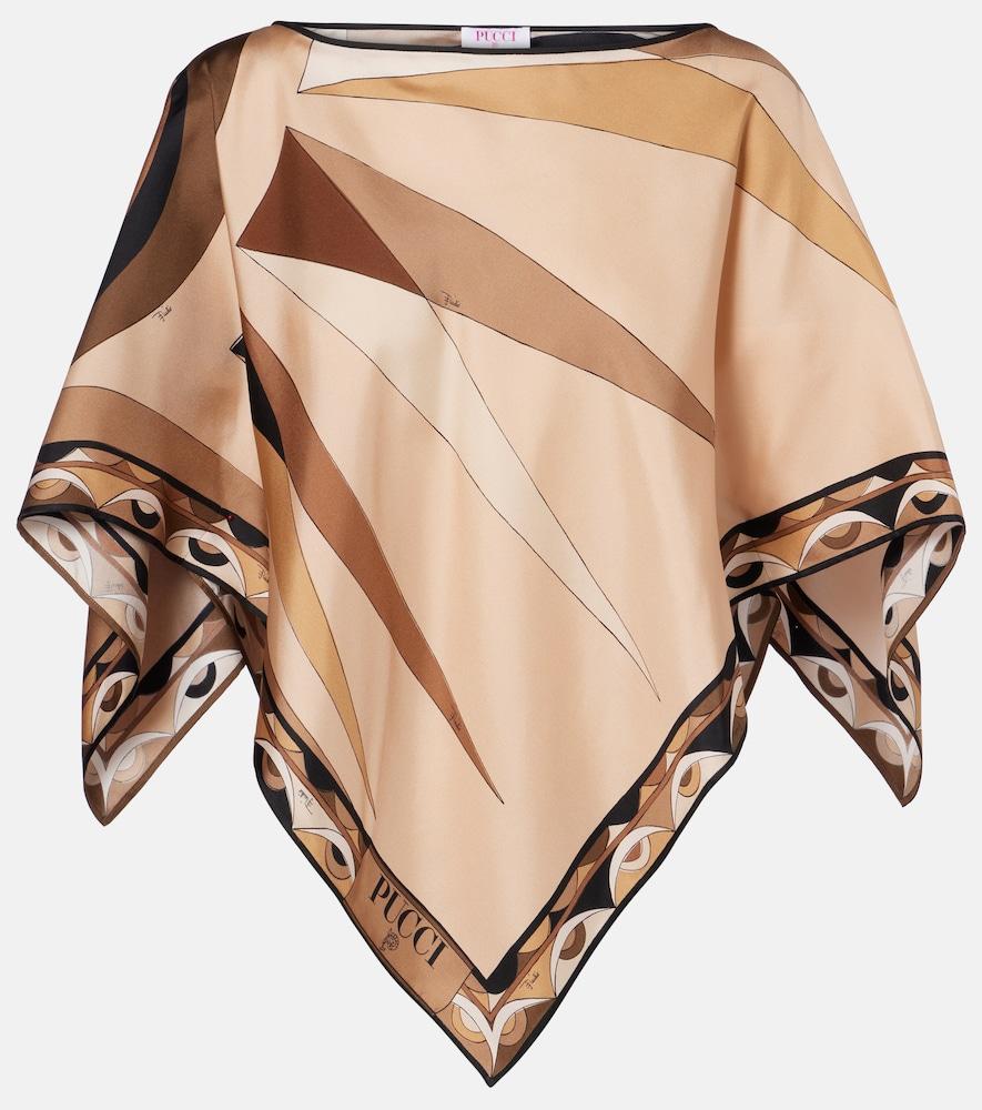 pucci hawaii silk satin cape