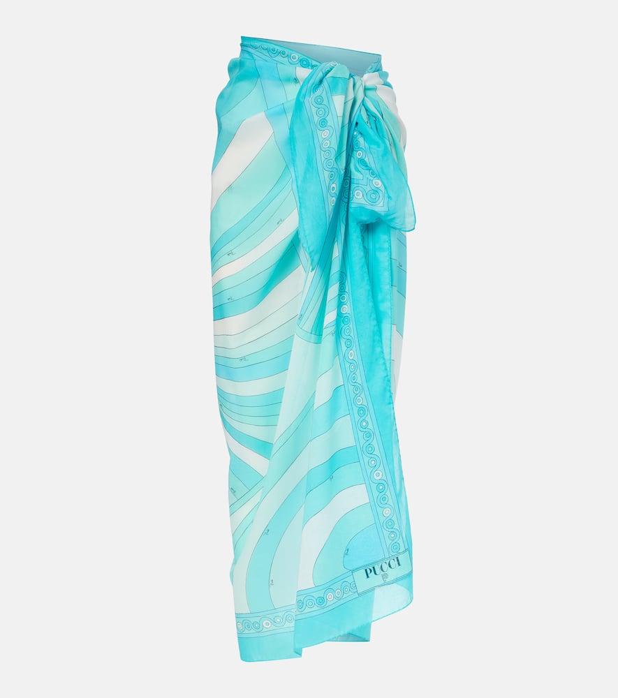 pucci iride cotton beach cover