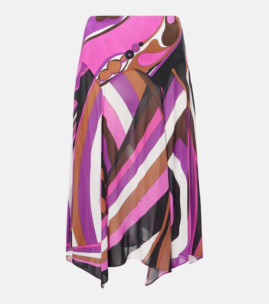 pucci iride midi skirt