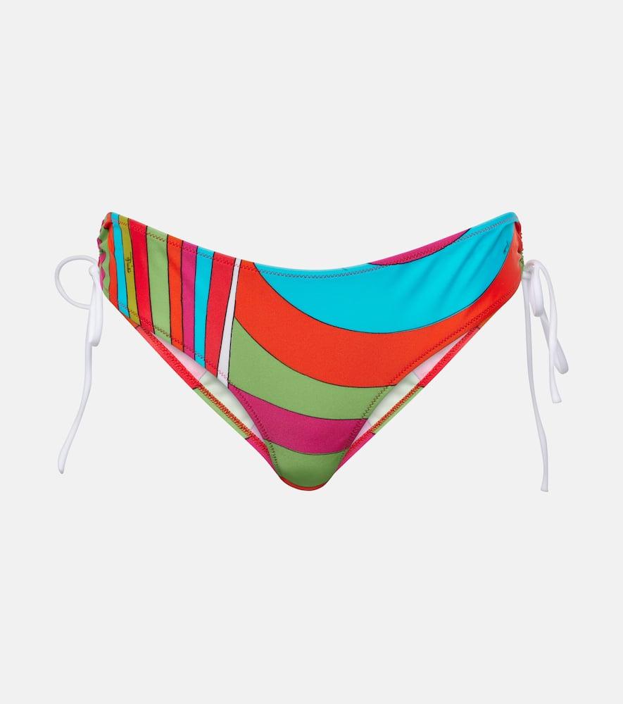 pucci iride printed bikini bottoms