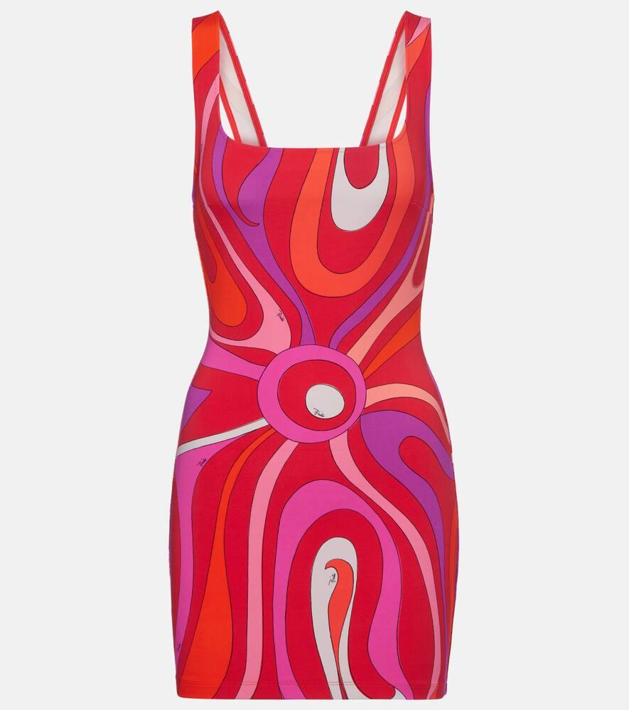 pucci iride printed minidress