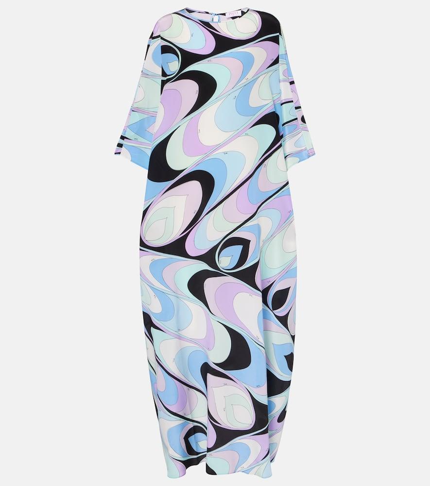 pucci iride silk crêpe de chine kaftan