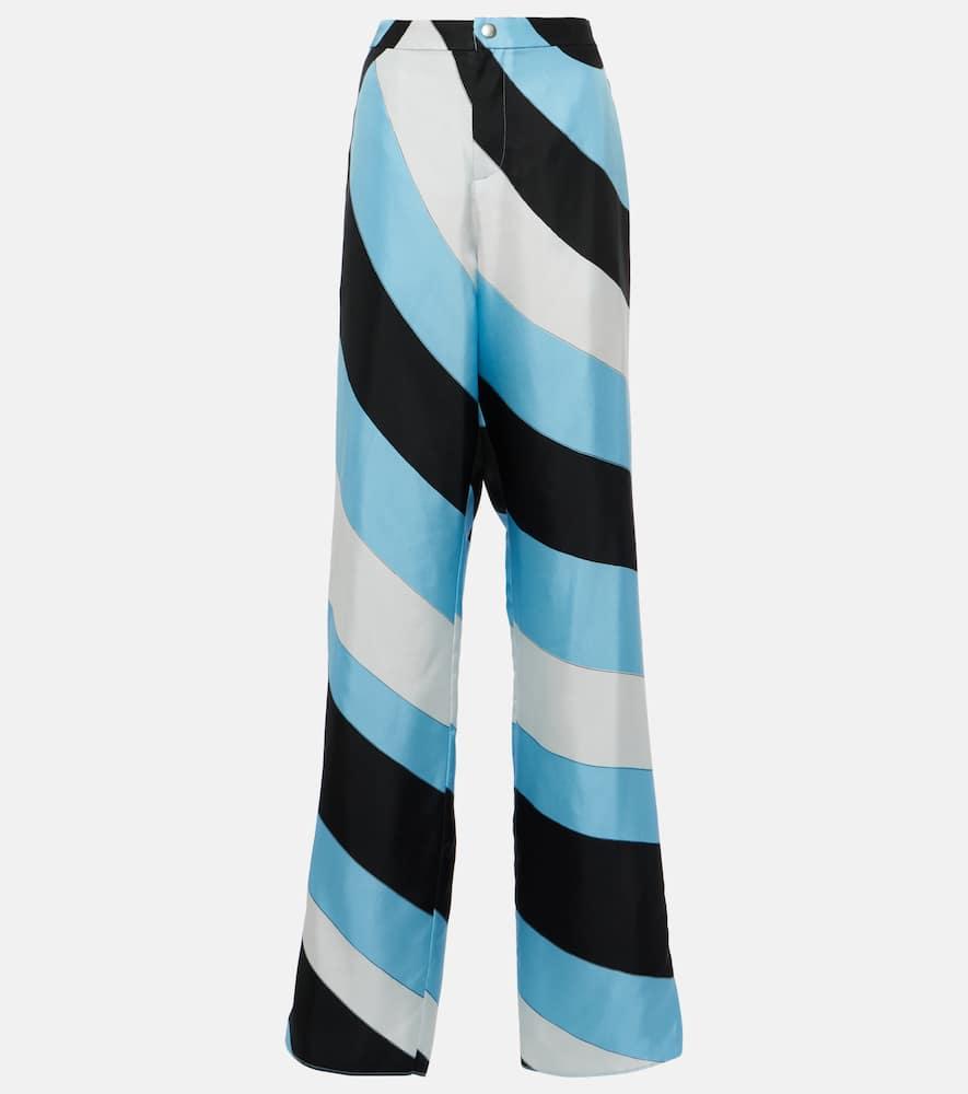pucci iride silk palazzo pants
