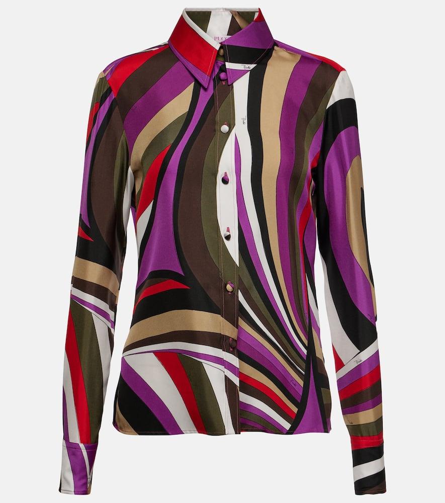 pucci iride silk shirt