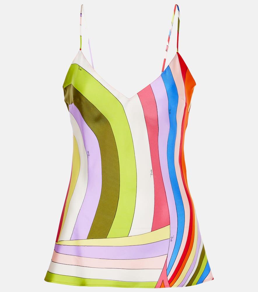 pucci iride silk twill camisole