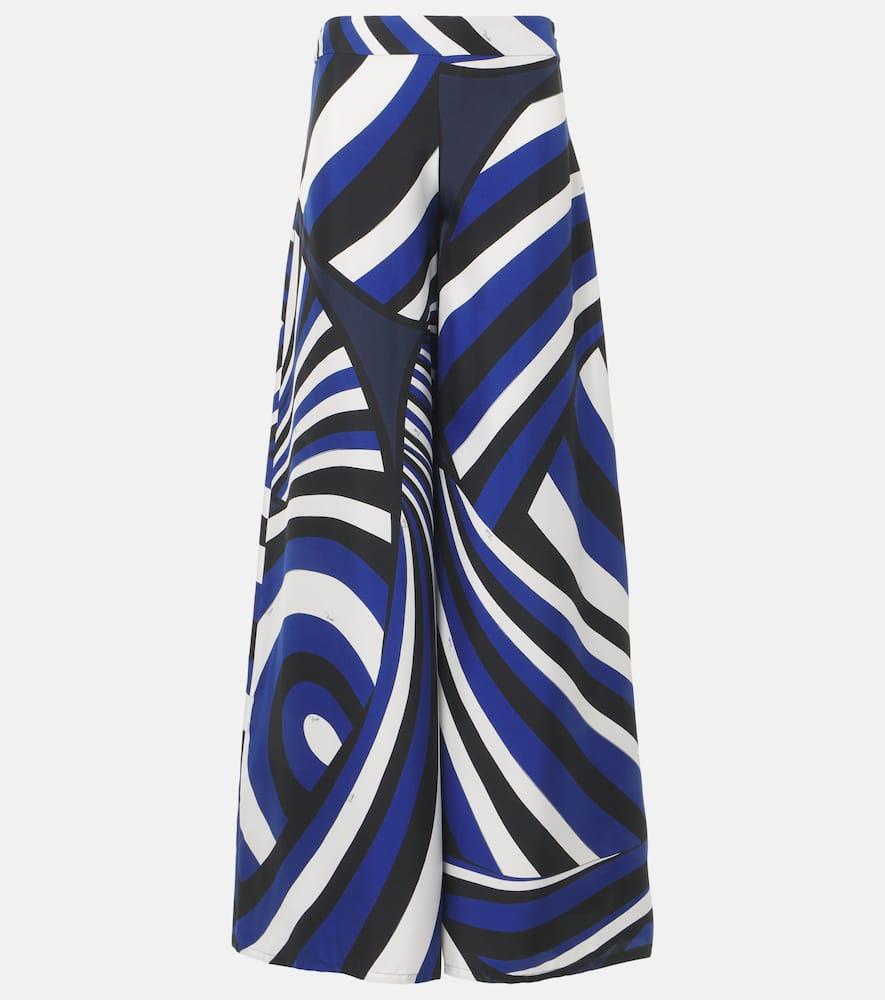 pucci iride silk twill palazzo pants