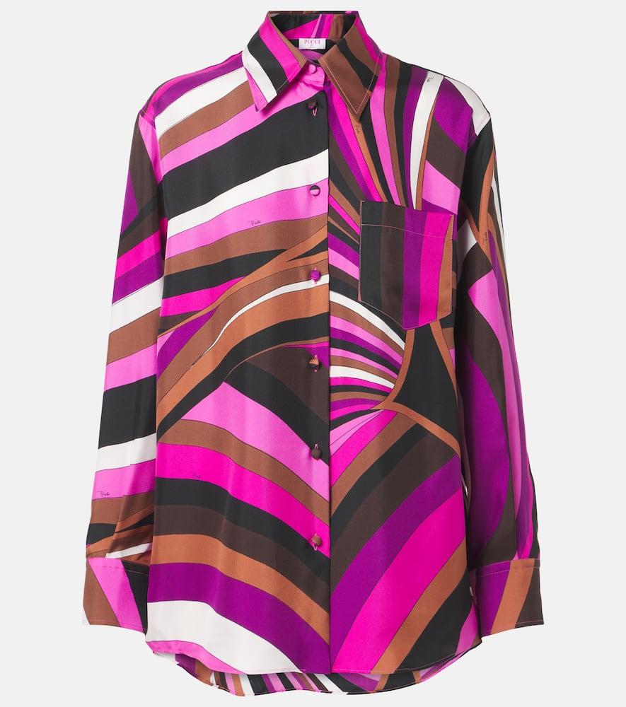 pucci iride silk twill shirt