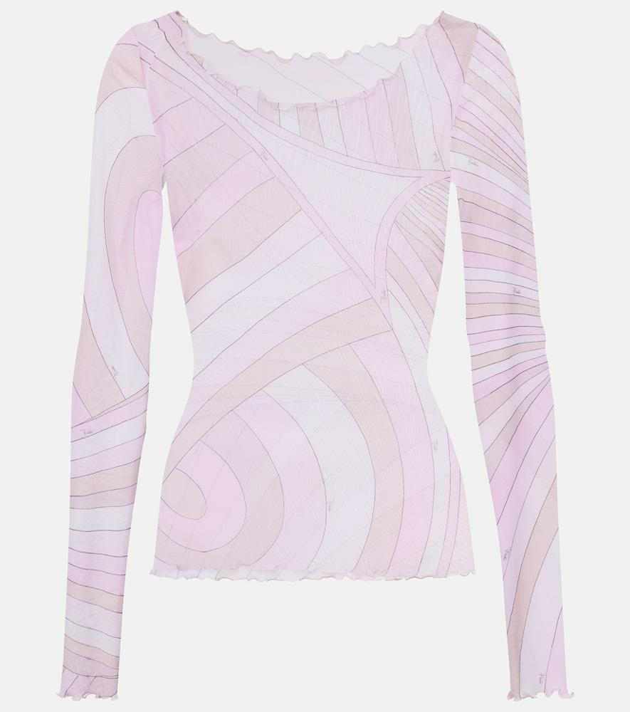 pucci iride tulle top